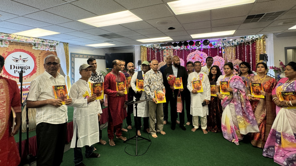 আপার ডার্বি হিন্দু টেম্পলে শারদীয় দুর্গাপূজার বর্ণিল আয়োজন