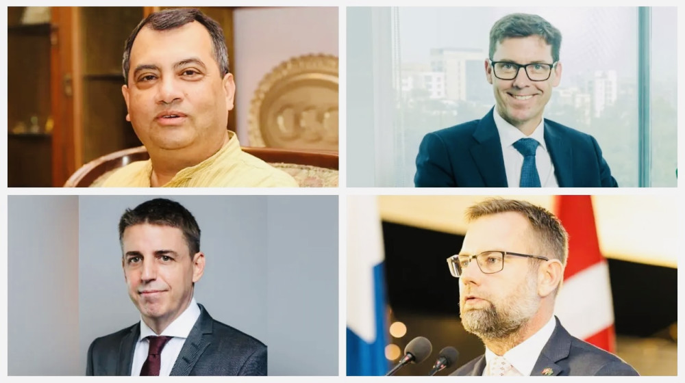 সাবের হোসেন চৌধুরীর বাসায় তিন রাষ্ট্রদূতের বৈঠক: রাজনৈতিক অঙ্গনে নতুন আলোচনার জন্ম