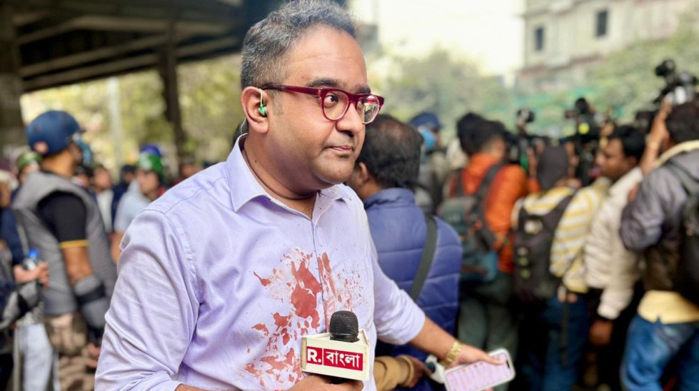 কলকাতায় বাংলাদেশবিরোধী বিক্ষোভে 'রক্তাক্ত' ময়ূখ রঞ্জন কলকাতায় বাংলাদেশবিরোধী বিক্ষোভে 'রক্তাক্ত' ময়ূখ রঞ্জন