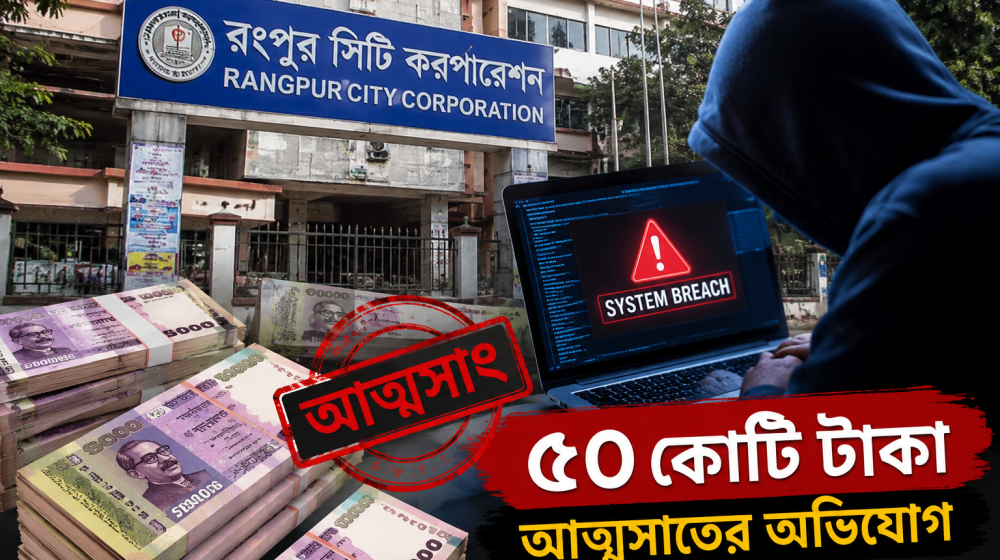 সফটওয়্যারে কারসাজি করে ৫০ কোটি টাকা আত্মসাতের অভিযোগ, তোলপাড় রংপুর সিটি করপোরেশনে