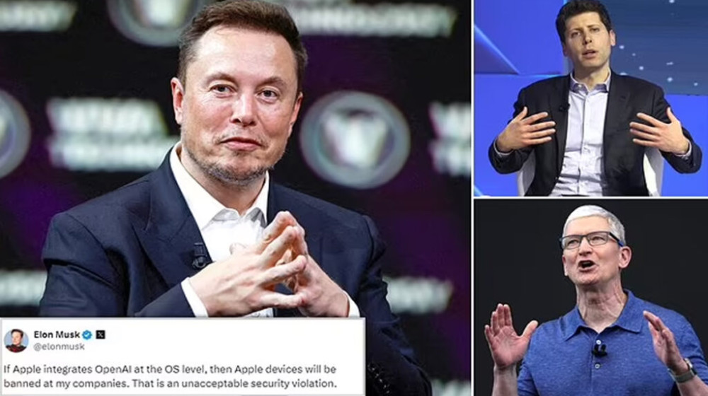 নিজ কোম্পানিগুলোতে অ্যাপলকে নিষিদ্ধ করার হুমকি দিলেন মাস্ক